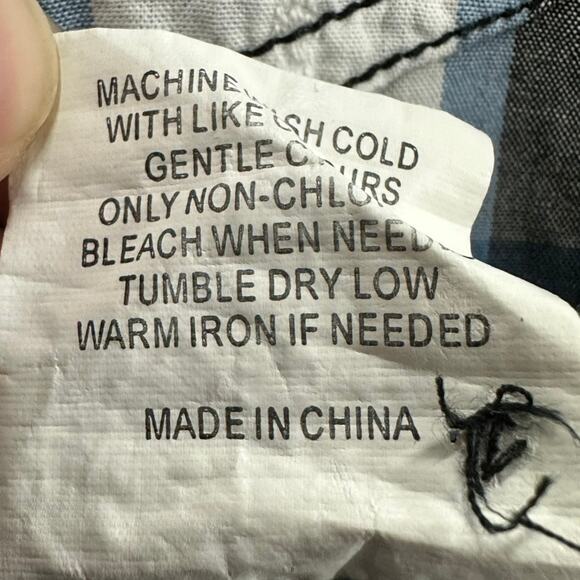 Cody James Men's 2XLT Blue Plaid Western Shirt Pearl Snaps Sawtooth Pocket Rodeo - Picture 10 of 10